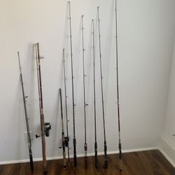 Fishing rods and reels