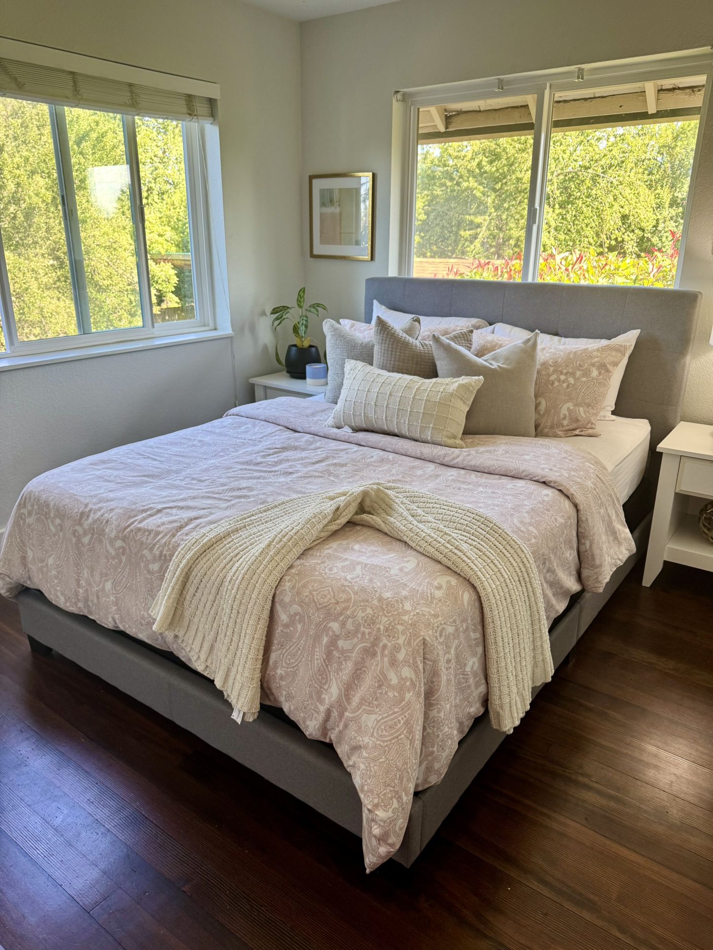Full Size Bed Frame, Mattress & Box Spring