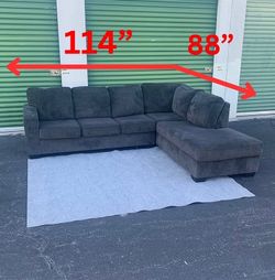 Large grey 2 piece sectional local delivery