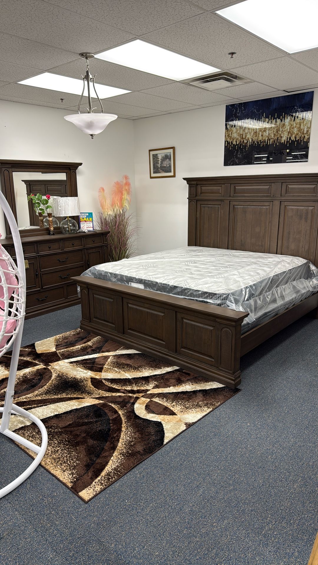 King Bed Solid Dresser Mirror Half Off Last One 3000 Half 1499