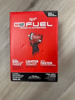 Milwaukee m12 fuel 1/2” impact wrench tool only