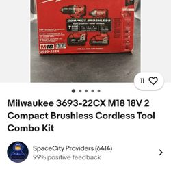 Set Of Milwakee Drills ...nail Gun BRAND NEW In Box