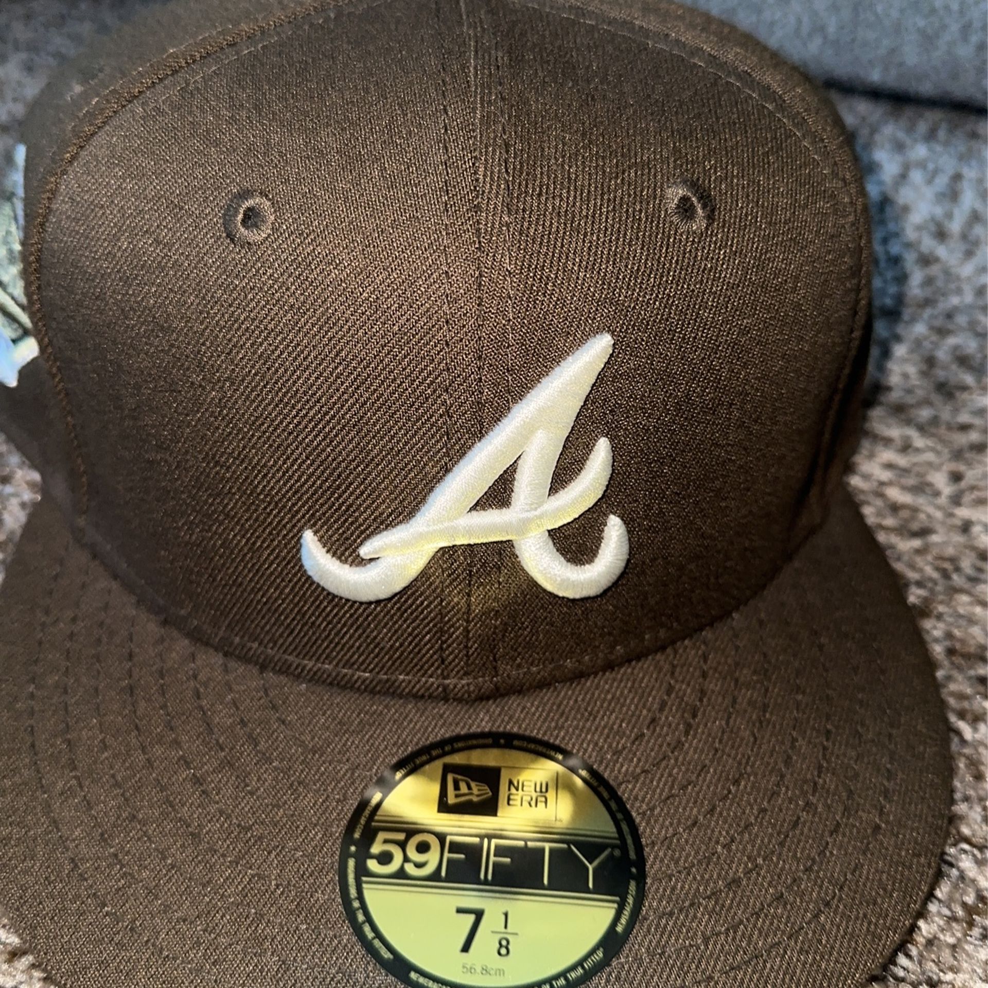 Atlanta braves fitted hat 7 1/8
