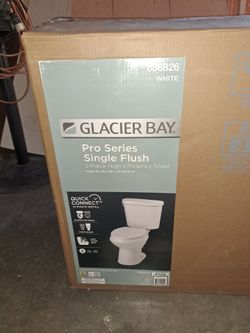 New toilet glacier bay