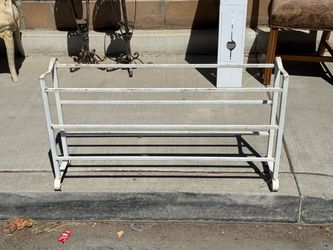 White Metal Shoe Rack 3-Tier