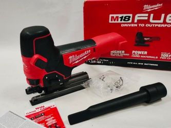 New Milwaukee M18 FUEL 18V Brushless Cordless Barrel Grip Jig Saw (Tool Only). $160