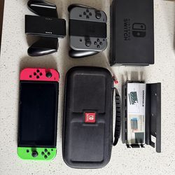 Nintendo Switch V2 + Extras