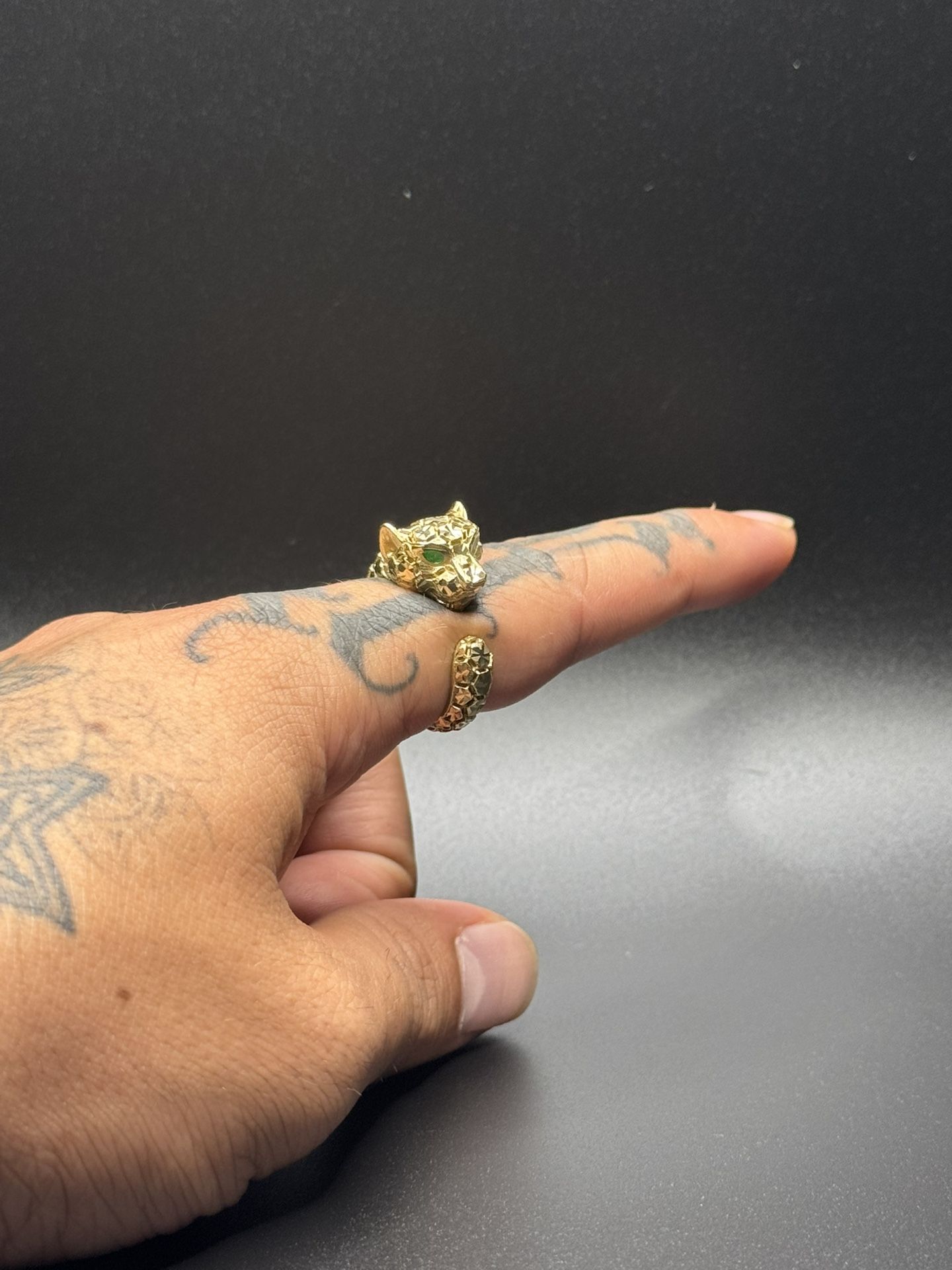 14k Gold Cheetah Ring