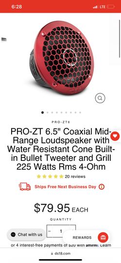 Ds18 6.5” Speakers