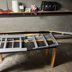 Pull out shelving frame