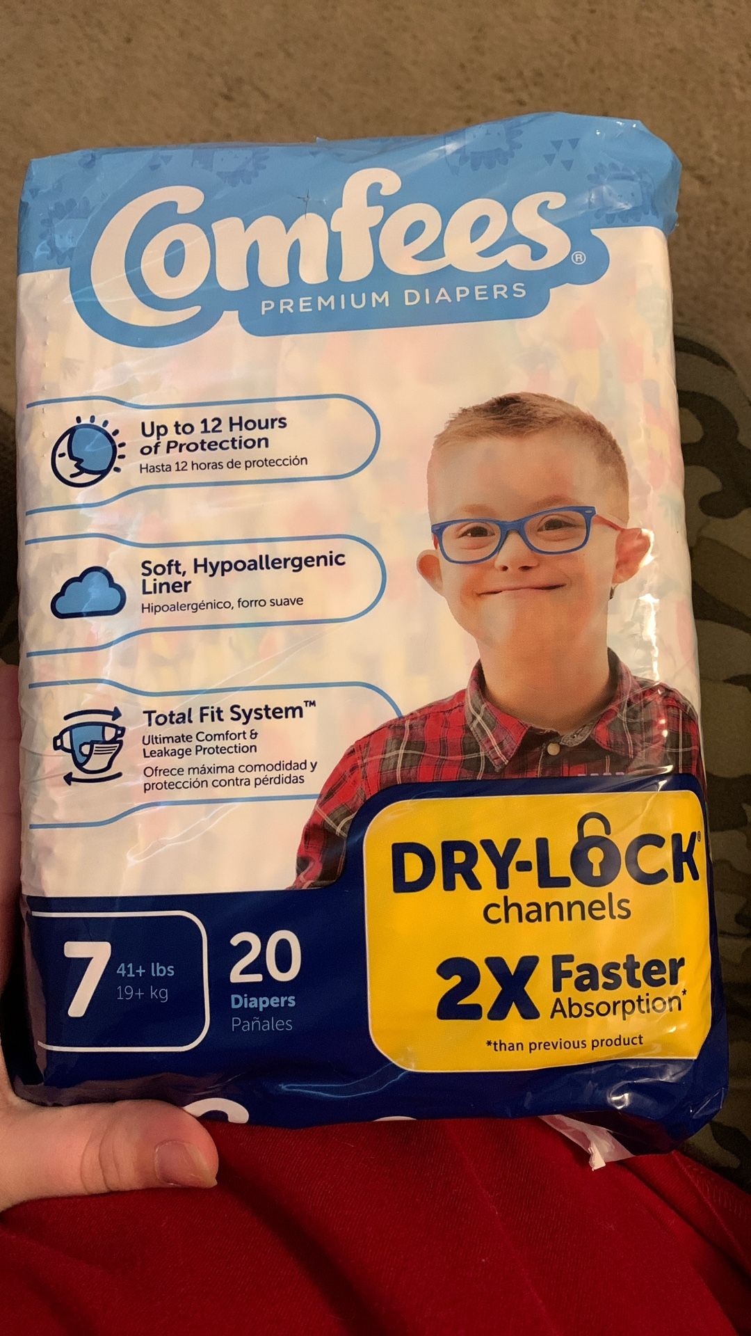 Comfees Size 7 Diapers