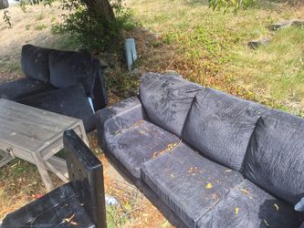Very nice couches we just put on curb