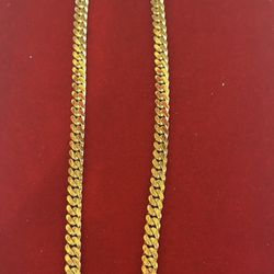 14k Solid Cuban Chain
