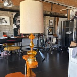 Vintage Amber table lamp