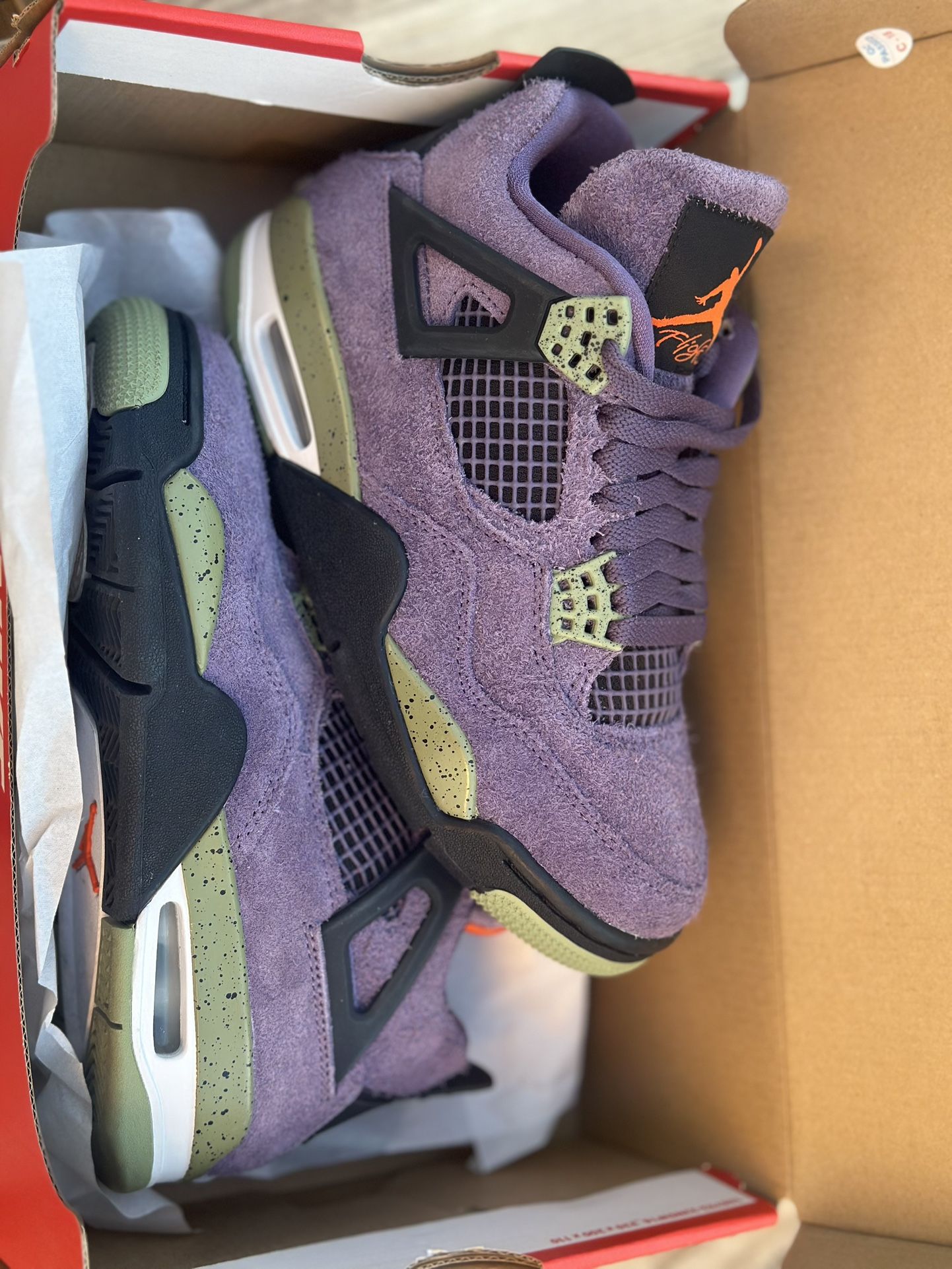 Size 6.5 Jordan 4 Retro Mid Canyon Purple