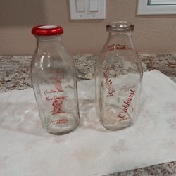 Vintage 1 Qt Milk Bottles $15 EACH