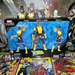 Marvel Legends X-Men 3 Pack Storm, Forge And jubilee 