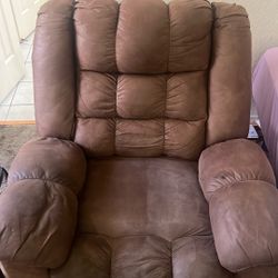 Brown Leather Recliner Chair