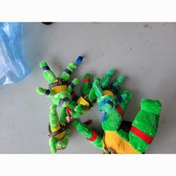 5 vintage ninja turtles great shape