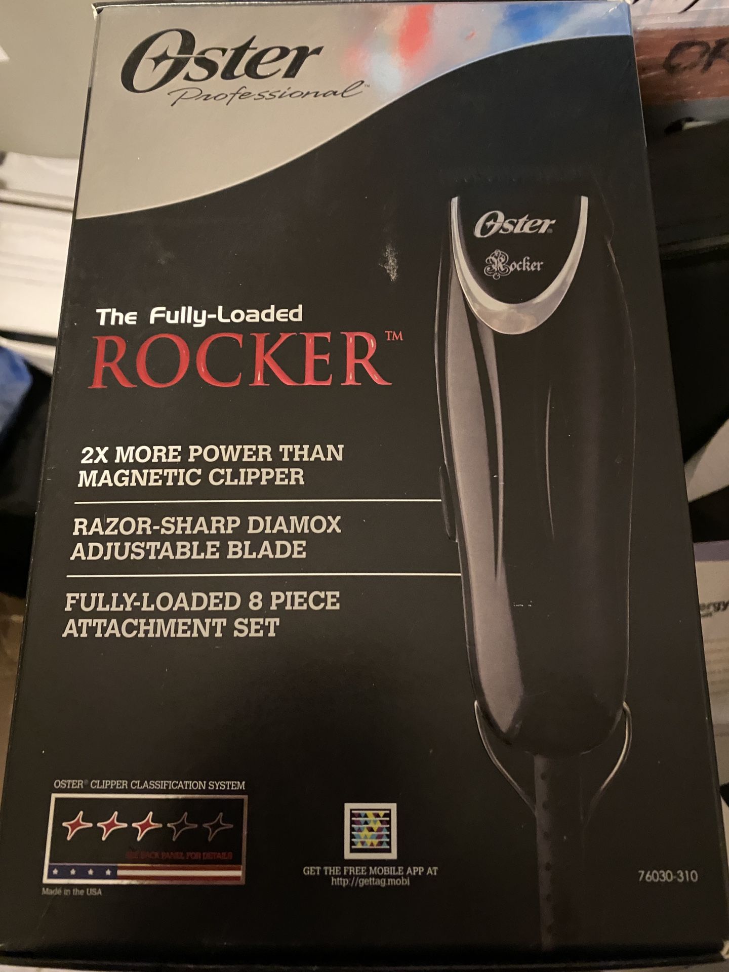 NEW OSTER Professional Hair Clippers Fully Loaded ROCKER Pivot Trimmers -NEW