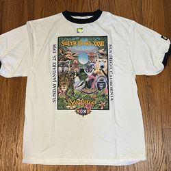 Super Bowl XXXII 1998 Tshirt Size Large Starter Authentic, Vintage 