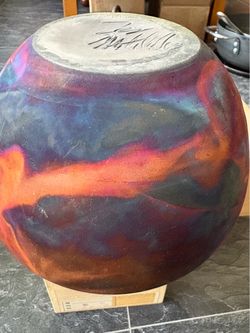 Large Raku Fired Ceramic Pottery Vessel