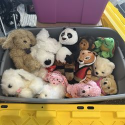 Stuffed animals box full
