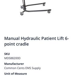 HYDRAULIC PATIENT LIFTS 