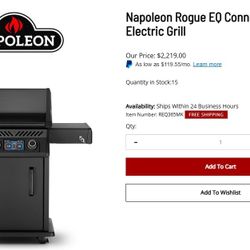 Napoleon Rouge Grill Black
