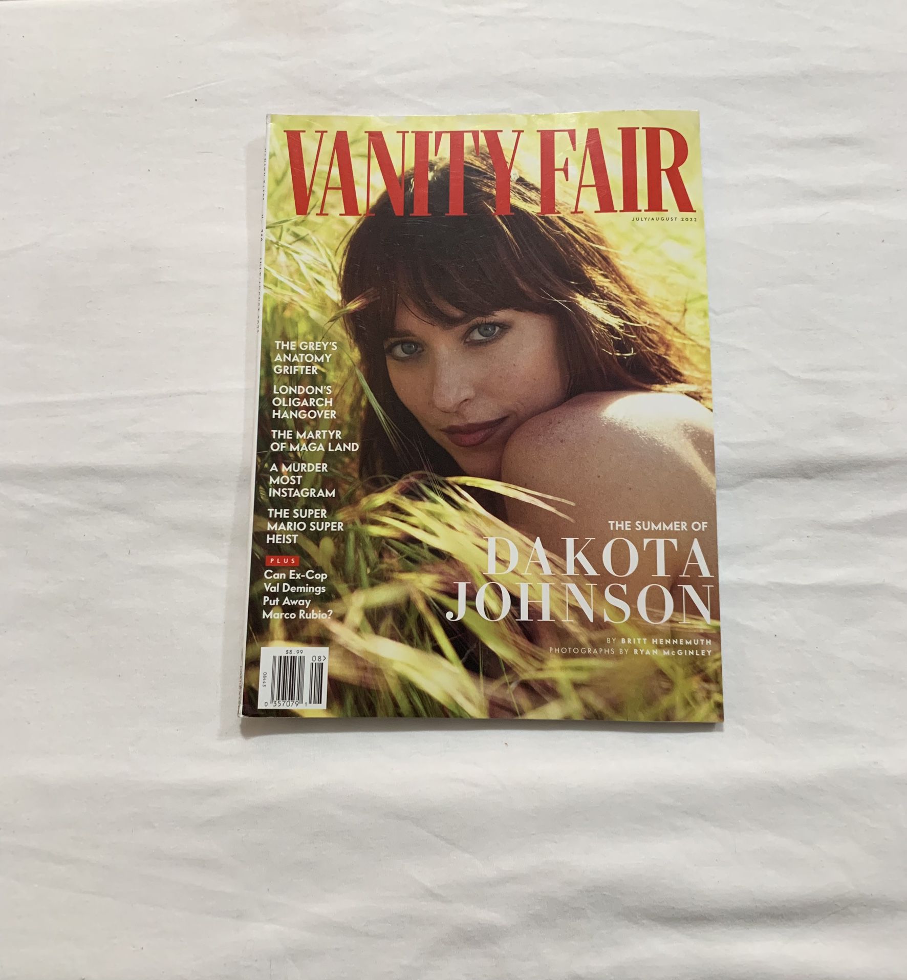 Vanity Fair Dakota Johnson “The Summer Of” Issue July/August Magazine