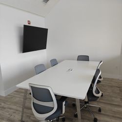 Amazing Condition Office Furniture Barely Used Designer & LG Television  Office In A Box