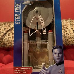 STAR TREK U.S.S. Enterprise Projection Alarm Clock 