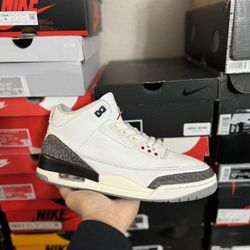 Jordan White Cement Reimagined 3s size 10.5 USED But Clean