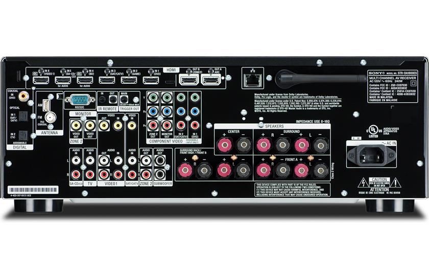 Sony STR-DA1800ES 7.2-channel home theater receiver with Wi-Fi, Bluetooth and Apple AirPlay