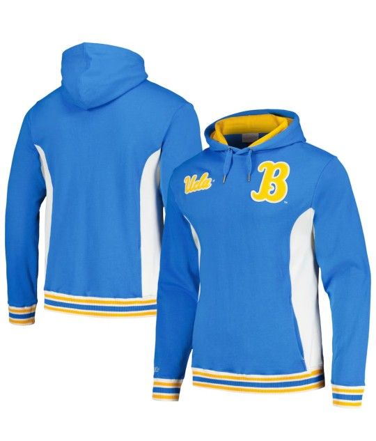 UCLA Bruins Mitchell & Ness Team Legacy French Terry Pullover Hoodie - Blue