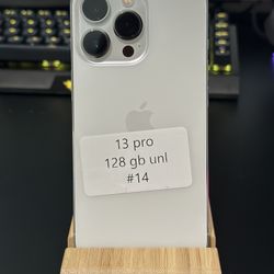 13 Pro 128 Unl Silver 