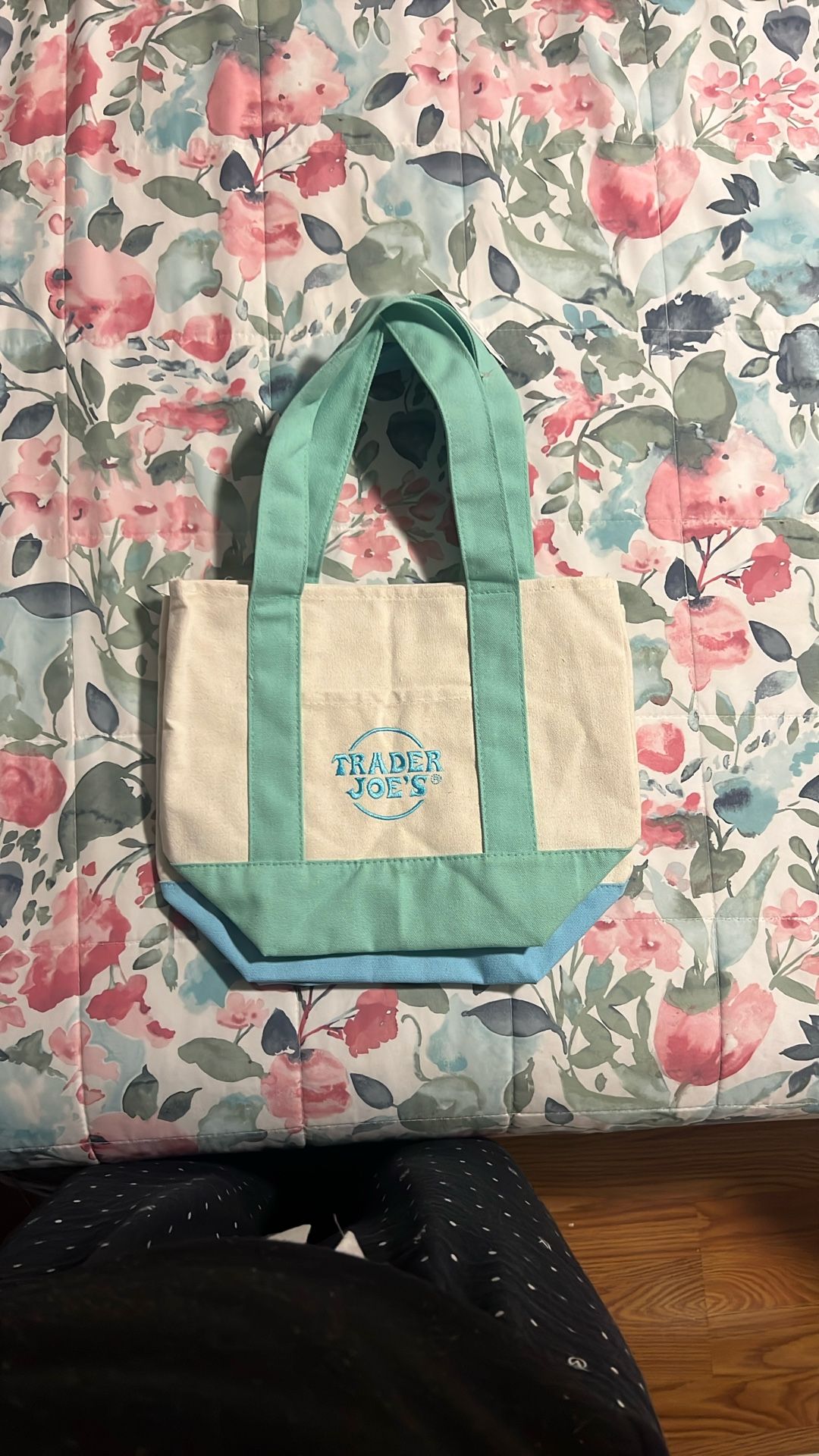 Trader Joe’s M ini Pastel Tote Canvas
