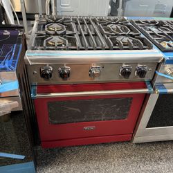 Viking 5 Series Reduction Red 30” Gas Range Stove