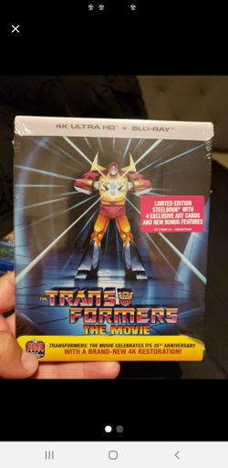 Transformers The Movie 4k Blu Ray