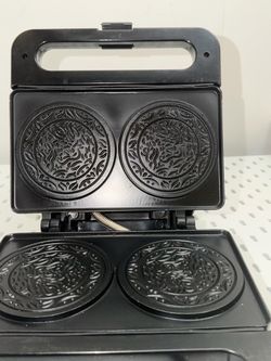 Double Pizzelle Waffle Cookie Maker
