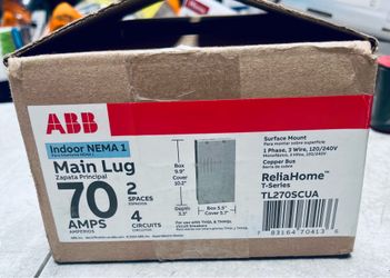 ABB 70Amp Indoor NEMA 1 Main Lug Load Center