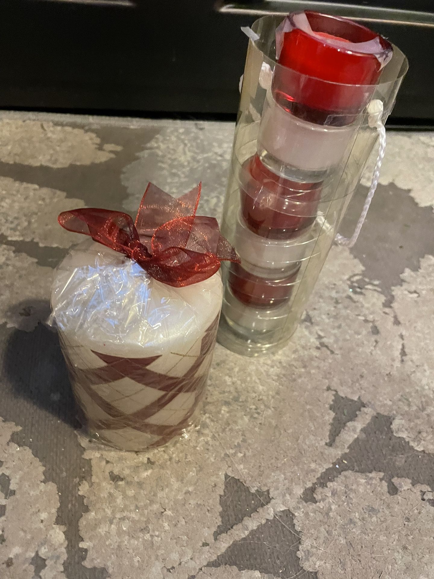 Red And White Candles New