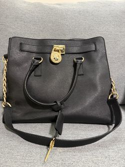 Michael Kors Hamilton Black Saffiano Tote Bag