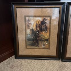 Golf Art, Set Of 2 