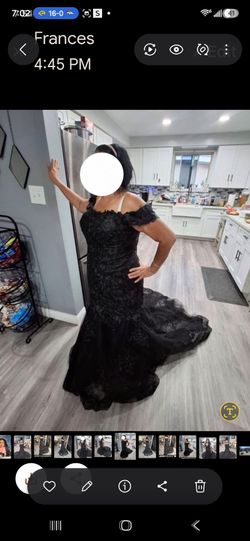 Black lace dress