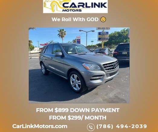 2013 MERCEDES BENZ ML350 FROM $899 DOWN PAYMENT