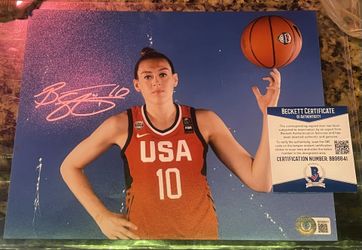 BAS COA BREANNA STEWART TEAM USA SIGNED 8x10 WNBA BASKETBALL PHOTO 