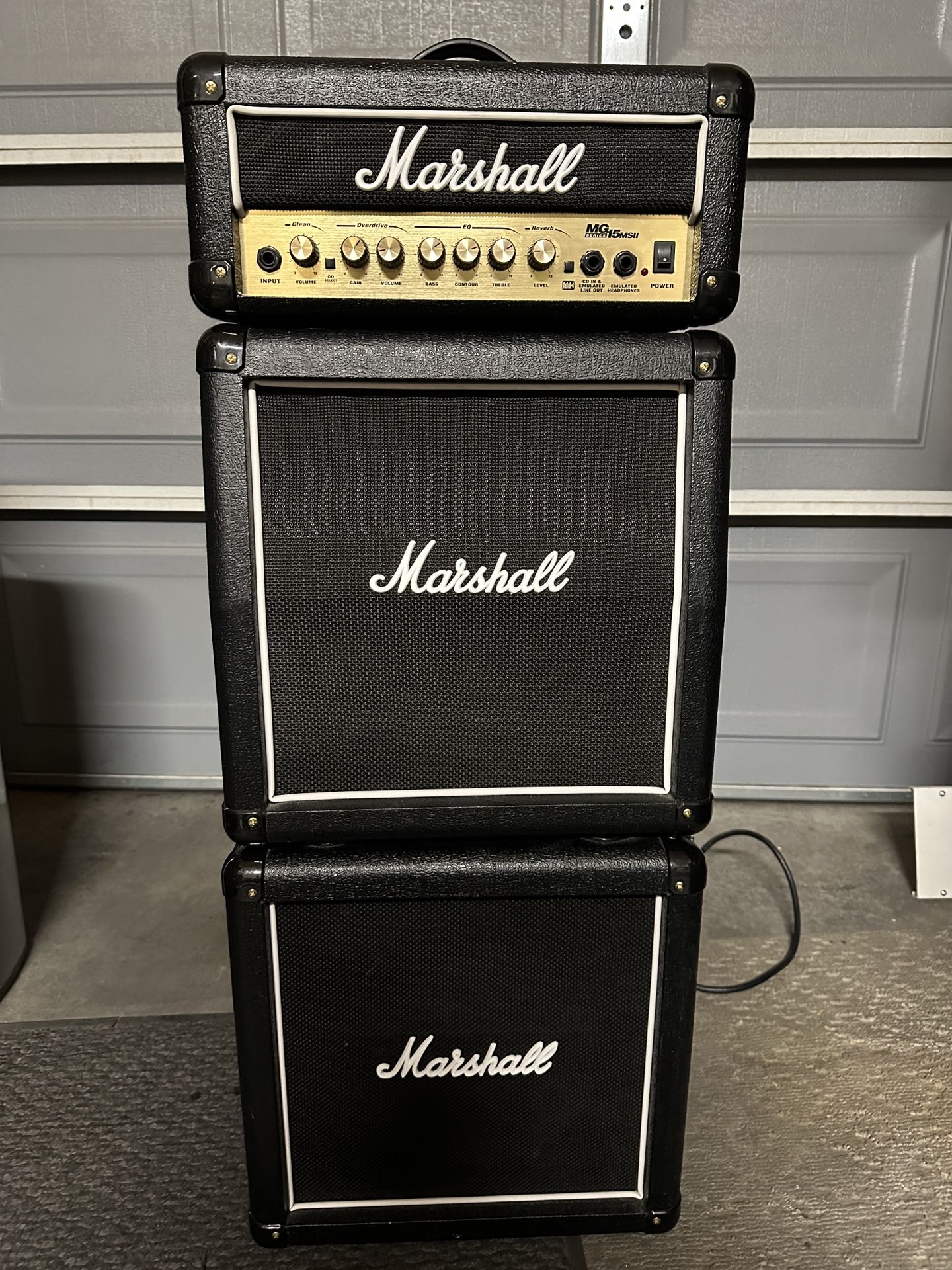 Marshall MG15MSII 15-Watt Mini Stack Guitar Amplifier