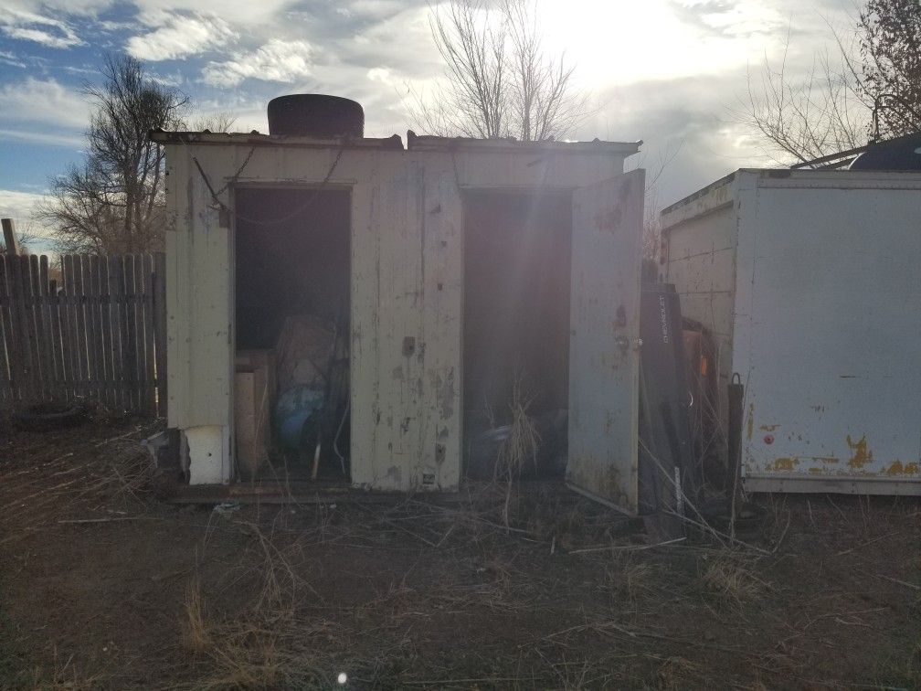 Metal Shed With Welded Steel Frame And Floor Skid
