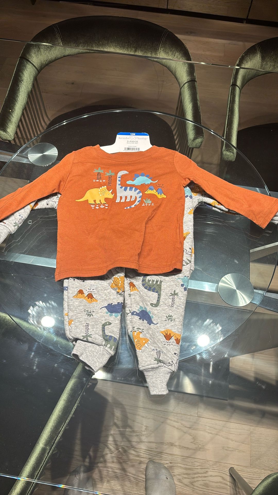 Koala Baby Three Piece Boys Quilted Set Size 12 Months